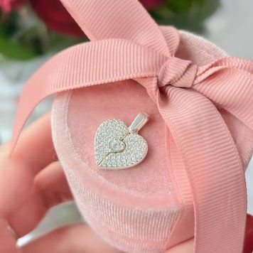 Серебряный кулон из серебра 925 с кубическим цирконием Arvyn SD0595 фото