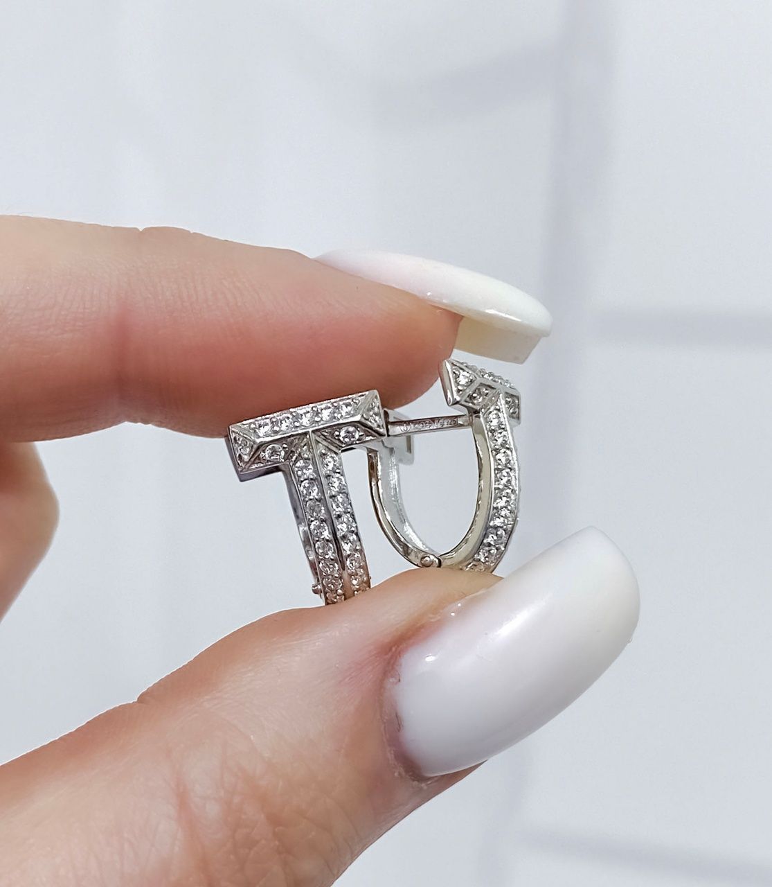 Сияющие серьги и колье в комплекте из серебра "Куколка" SD0470 фото
